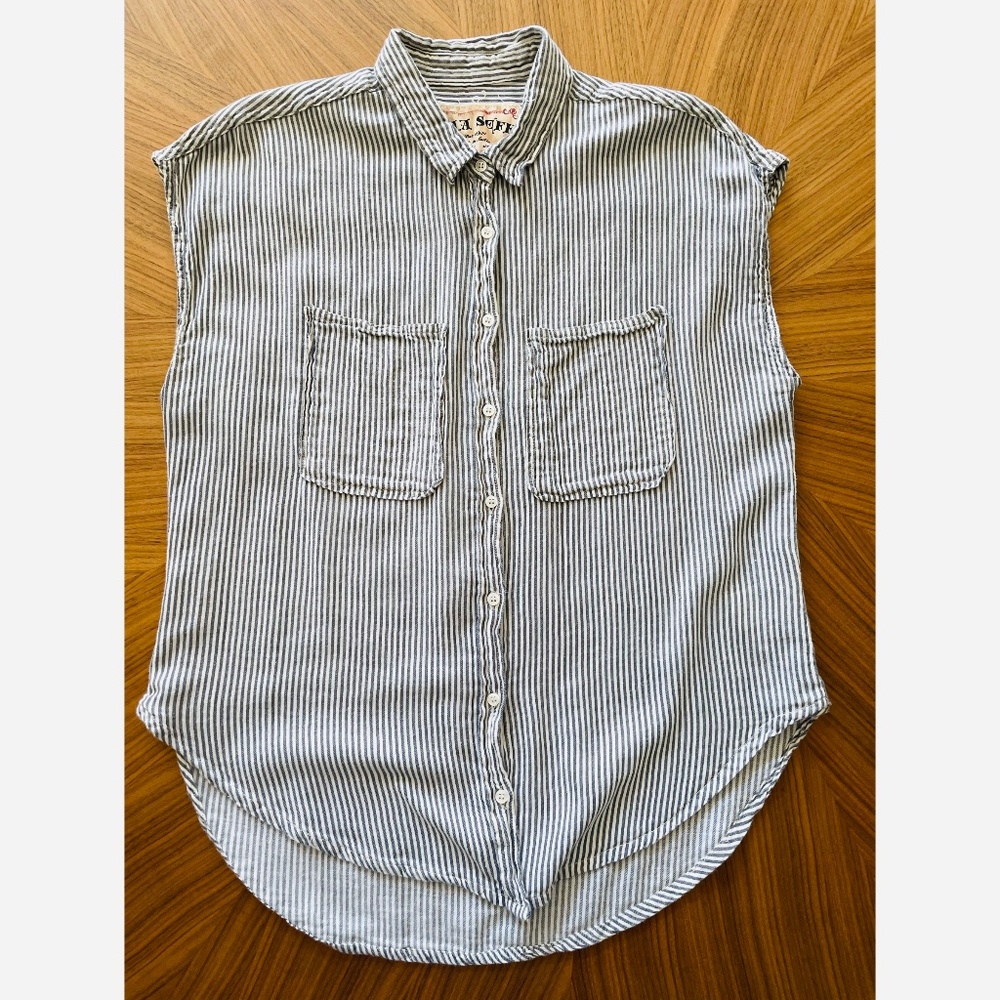 ANA SEFF for Anthropologie Striped Blouse